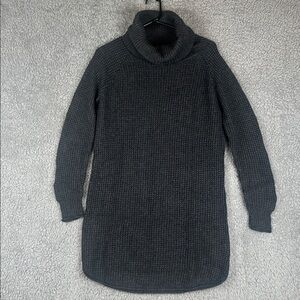 Nice!! TOAD & CO Chelsea Turtleneck Tunic Gray Sweater Dress, Size M
